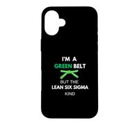 C'est drôle, Je suis Une Ceinture Verte mais du Genre Lean Six Sigma Coque pour iPhone 16 Plus