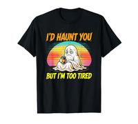 C'est drôle, Je Te hanterais mais Je suis trop fatiguée, Lazy Ghost Halloween T-Shirt Graphique avec Valeur