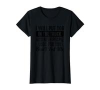 C'est drôle, Je Vais Te Mettre dans Le Coffre et Aider Les Gens à Chercher T-Shirt Graphique avec Valeur, Femme, Noir, S