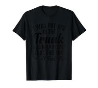 C'est drôle, Je Vais Te Mettre dans Le Coffre et Aider Les Gens à Le Rechercher T-Shirt Graphique avec Valeur, Homme, Noir, XL