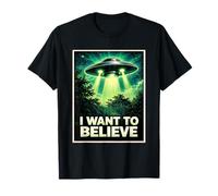 C'est drôle, Je Veux Croire qu'un OVNI Rencontre Un rêve de Vaisseau Spatial Extraterrestre T-Shirt