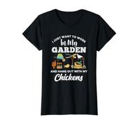 C'est drôle, Je Veux Juste Travailler dans Mon Jardin et Passer du Temps avec Le Poulet T-Shirt Graphique avec Valeur