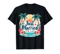 C'est drôle, Je Viens de me marier, jusqu'à présent, de Bonnes Vacances de Noces Tropicales T-Shirt Graphique avec Valeur