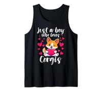 C'est drôle, Juste Un garçon Qui Aime Les adorateurs de Chiens Corgis Débardeur