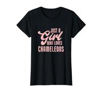 C'est drôle, Juste Une Fille Qui Aime Les caméléons T-Shirt Graphique avec Valeur