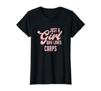 C'est drôle, Juste Une Fille Qui Aime Les carpes. T-Shirt Graphique avec Valeur