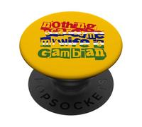 C'est drôle, la Gambie, Rien ne m'effraie, ma Femme est gambienne PopSockets PopGrip Adhésif