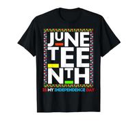 C'est drôle, Le 4 Juillet, Le 16 Juin, C'est Mon indépendance, Hommes, garçons et Filles T-Shirt Graphique avec Valeur, Homme, Noir, M