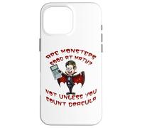 C'est drôle, Les Monstres sont-Ils Bons en Maths ? Professeur de Dracula Coque pour iPhone 16 Pro Max
