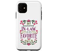 C'est drôle, ma Belle-Fille est ma Famille Florale préférée Coque pour iPhone 11