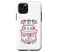 C'est drôle, ma Belle-Fille est ma Famille Florale préférée Coque pour iPhone 11 Pro