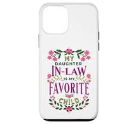 C'est drôle, ma Belle-Fille est ma Famille Florale préférée Coque pour iPhone 12 Mini