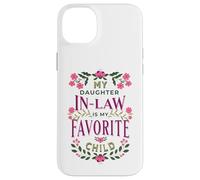 C'est drôle, ma Belle-Fille est ma Famille Florale préférée Coque pour iPhone 14 Plus