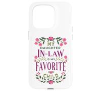 C'est drôle, ma Belle-Fille est ma Famille Florale préférée Coque pour iPhone 15 Pro