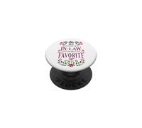 C'est drôle, ma Belle-Fille est ma Famille Florale préférée PopSockets PopGrip Adhésif