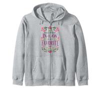 C'est drôle, ma Belle-Fille est ma Famille Florale préférée Sweat à Capuche