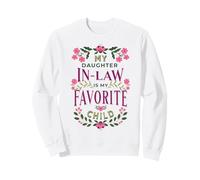 C'est drôle, ma Belle-Fille est ma Famille Florale préférée Sweatshirt