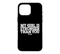 C'est drôle, ma Fille est Plus Forte Que toi, Mon frère de Gym Coque pour iPhone 16 Pro Max
