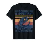 C'est drôle mais la pêche est Plus Importante, pêcheur de Poissons, garçons et Enfants T-Shirt Graphique avec Valeur