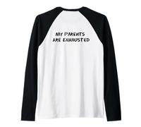 C'est drôle, mes parents sont épuisés pour les mamans et les papas fatigués Manche Raglan