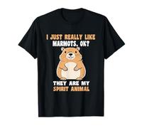 C'est drôle, Mignon, J'aime Vraiment Les marmottes, ok, C'est Mon Animal Spirituel T-Shirt