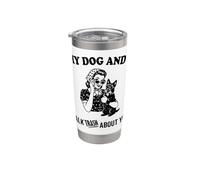 c'est drôle mon chien Scottie et je parle de toi Gobelet isotherme en acier inoxydable double paroi