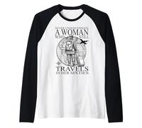 C'est drôle, ne jamais sous-estimer Une Vieille Femme Manche Raglan