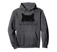 C'est drôle, ne sortez pas, il y a des gens dehors, chat noir Sweat à Capuche