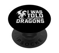 C'est drôle, on m'a Dit qu'il y aurait des Dragons PopSockets PopGrip Adhésif