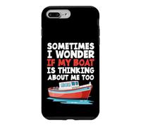 C'est drôle, Parfois, Je me Demande si Mon Bateau Pense Aussi à Moi Coque pour iPhone 7 Plus/8 Plus