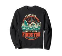 C'est drôle, Parfois, la Motivation Vous Pousse à Nager Sweatshirt