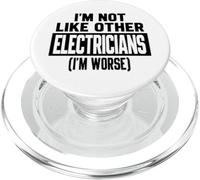 C'est drôle, Pas comme Les Autres électriciens, Je suis Pire Typographie PopSockets PopGrip pour MagSafe