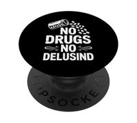 C'est drôle, Pas de Drogue, Pas d'illusion, de dire sobriété PopSockets PopGrip Adhésif