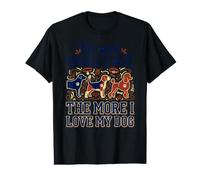 C'est drôle, Plus Je Rencontre de Gens, Plus J'aime Mon Chien Qui Dit T-Shirt Graphique avec Valeur