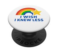 C'est drôle, Plus Vous en Savez, Parodie J'aimerais en Savoir Moins PopSockets PopGrip Adhésif