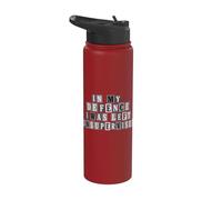 C'est drôle pour ma défense, on m'a laissé un texto de rançon non supervisé Stainless Steel Insulated Water Bottle
