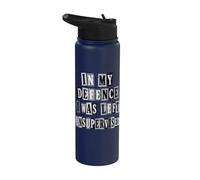 C'est drôle pour ma défense, on m'a laissé un texto de rançon non supervisé Stainless Steel Insulated Water Bottle