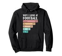 C'est drôle Pourquoi Je perds au Football Sweat à Capuche