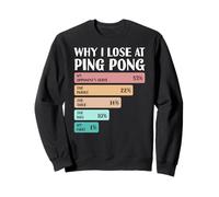 C'est drôle Pourquoi Je perds au ping-Pong Sweatshirt