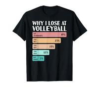 C'est drôle Pourquoi Je perds au Volley-Ball T-Shirt Graphique avec Valeur