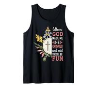 C'est drôle Quand Dieu m'a créé, il a Dit Que ce Serait Amusant, Disent Les Hommes Débardeur