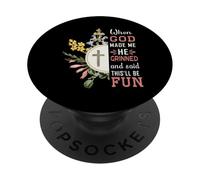 C'est drôle Quand Dieu m'a créé, il a Dit Que ce Serait Amusant, Disent Les Hommes PopSockets PopGrip Adhésif