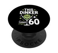 C'est drôle Que ce Dinker fête Ses 60 Ans en Disant « Pickleball » PopSockets PopGrip Adhésif