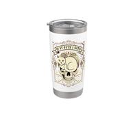 C'est drôle si ça te va, je suis assis, Cat, Sugar Skull, Dia de los Muertos Gobelet isotherme en acier inoxydable double paroi