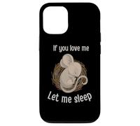 C'est drôle si tu m'aimes, Laisse-Moi Dormir. Jolie Souris endormie Coque pour iPhone 12/12 Pro