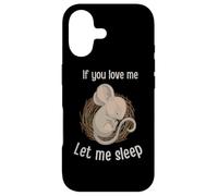 C'est drôle si tu m'aimes, Laisse-Moi Dormir. Jolie Souris endormie Coque pour iPhone 17