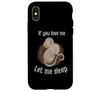 C'est drôle si tu m'aimes, Laisse-Moi Dormir. Jolie Souris endormie Coque pour iPhone X/XS
