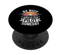 C'est drôle, sois Gentil, Je pourrais être Ton Pilote Un Jour en Disant PopSockets PopGrip Adhésif