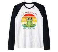 C'est drôle, tu Vois Kay Frog Eff, tu Vois Kay, Pourquoi, Oh, tu Fais du Yoga Manche Raglan