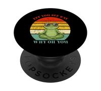 C'est drôle, tu Vois Kay Frog Eff, tu Vois Kay, Pourquoi, Oh, tu Fais du Yoga PopSockets PopGrip Adhésif